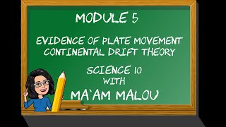 Module 5 Part 1  Evidence of Plate Movement Continental Drift Theory [upl. by Gasparo569]