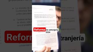 La Ministra de inclusión informa grandes cambios en la Ley de Extranjería 2024 [upl. by Desdamonna]