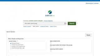 EBSCOhost Basic Search [upl. by Algy]