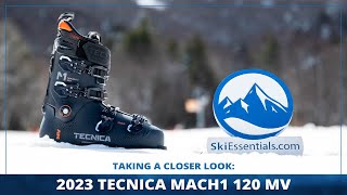 2023 Tecnica Mach1 120 MV Ski Boots Short Review with SkiEssentialscom [upl. by Aynwad585]