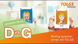 Logopädie Übung für Kinder – Hördifferenzierung D vs G [upl. by Walton]