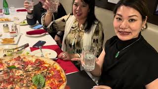 纽约曼哈顿 百年著名意大利Angelo’s Pizza 增设中日餐宵夜 （1697 Broadway NY 时报广场附近 ，6 月单身party 将在这举办） [upl. by Ellinej]