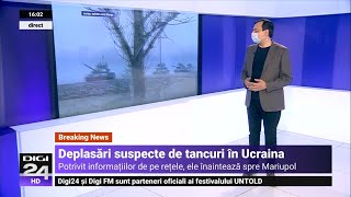 Coloană imensă de tancuri rusești filmată în timp ce se îndreaptă spre Mariupol [upl. by Lemay431]