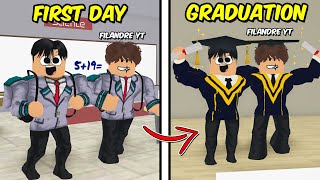 BrookHaven RP GRADUATION DAY with FilAndreYT  ROBLOX [upl. by Etnauq]