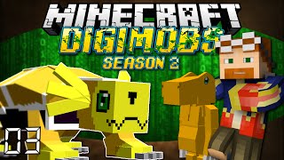 Minecraft DIGIMOBS SEASON 2 EP 3  Exploring The Area [upl. by Trstram]