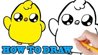 HOE TEKEN JE EEN SCHATTIG KUIKENTJE HOW TO DRAW FOR KIDS EASY [upl. by Yekram]