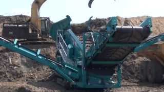 Powerscreen Warrior 1800 mining landfill [upl. by Bixler]