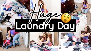 HUGE LAUNDRY DAY  DO LAUNDRY WITH ME  LAUNDRY MOTIVATION  FITBUSYBEE [upl. by Eillit]