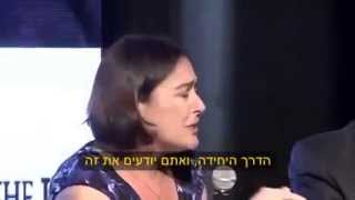 Caroline Glick VS the Danish ambassador  amazing heb subtitles [upl. by Nahrut]