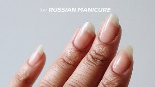 RUSSIAN MANICURE AT HOME  The DIY Dry Manicure [upl. by Ynnaffit537]