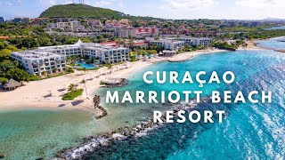 Curaçao Marriott Beach Resort  Drone 🚁 Overview  Wereldreizigersnl [upl. by Bobbye548]