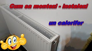 Montareinstalare calorifer radiatorRacordare calorifer teava PPR [upl. by Britte]