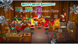 Jingles Jolly Vacation Home Animal Crossing New Horizons Happy Home Paradise [upl. by Einapets]