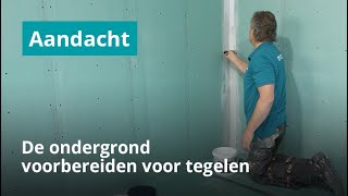 Ondergrond voorbereiden voor het plaatsen van tegels in de badkamer [upl. by Mialliw]