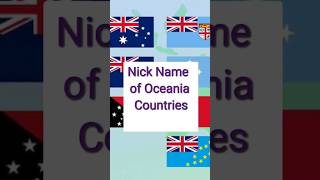 Oceanic Countries SECRET Nicknames Revealed 2024 Uncover the hidden names Brainy Bunch [upl. by Fachan]