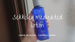 Sekkisei medicated lotion  save the blue  asian skincare [upl. by Seale]