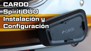 Instalación Comunicador Bluetooth para Casco de Moto Cardo Spirit en Español [upl. by Carbone418]