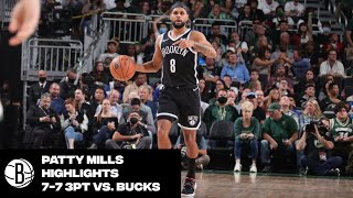 Patty Mills Goes 7 for 7 From Three in Nets Debut [upl. by Natassia749]