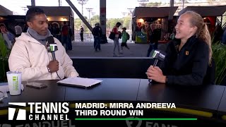 Mirra Andreeva Wins Last Match as a 16YearOld  2024 Madrid Third Round [upl. by Fenn]