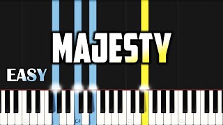 Maranatha  Majesty  EASY PIANO TUTORIAL BY Extreme Midi [upl. by Goodrich105]