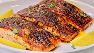 Garlic Butter Salmon Recipe  How Make Garlic Butter Salmon [upl. by Betteann358]