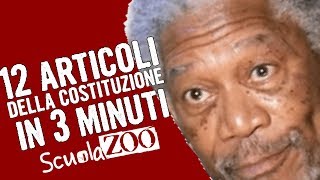 NocciolineSpeciali  12 ARTICOLI della COSTITUZIONE in 3 MINUTI spiegati facili ScuolaZoo [upl. by Byran107]