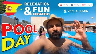 Pool Day in Yecla Spain  Relaxation and Fun in the Sun  studentvisa mahivlogs spainlife [upl. by Sibell179]