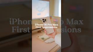 My iPhone 16 Pro Max First Impressions 🤎✨ Desert Titanium iphone16promax iphone tech [upl. by Htebasyle]