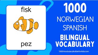 Learn Norwegian Spanish 1000 Bilingual Vocabulary for Beginners Lære Norsk Spansk [upl. by Ikeda89]