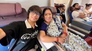 Mummy Ki 1st Business Class Flight 😍 [upl. by Galven147]