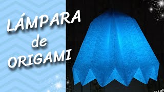 Cómo hacer LÁMPARA DE PAPEL  ORIGAMI [upl. by Veradi13]