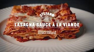 Lasagne sauce à la viande Recette facile  Stefano Faita [upl. by Attenaej]