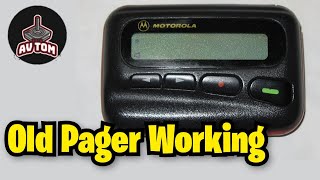 Motorola Pager Still Working vintage technology 1990s [upl. by Namdor]