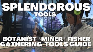 FFXIV Patch 635  Splendorous Gathering Tool Guide Overview Gathering Rotations and Fishing Tips [upl. by Avin321]