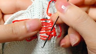 Common Ways to Repair a Hole in a Sweater [upl. by Combe102]