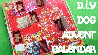 How to make CHRISTMAS DOG ADVENT CALENDAR  By MYCUPCAKEADDICTION XMAS TREATS by Cooking For Dogs [upl. by Sirdna145]