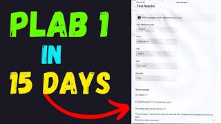 Is it Possible to Crack PLAB 1 in 15 Days PLAB 1 Preparation Time [upl. by Kcirded]