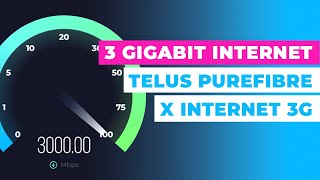 3 Gigabit Home Internet Telus PureFibre X Internet 3G [upl. by Slack]