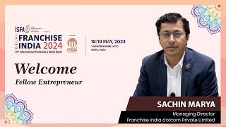 Welcome to franchise India flagship show  Delhi Show  Franchise India 2024 [upl. by Aittam]