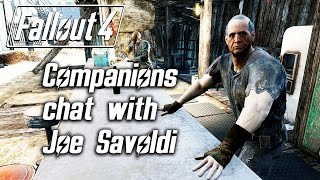 Fallout 4  Companions chat with Joe Savoldi the bartender of Bunker Hill [upl. by Aderf]