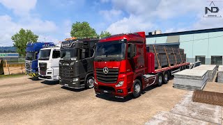 ETS2 TruckerMP  Xe Đầu Kéo Mercedes  Tập Chạy Hộp Số 2 Tầng [upl. by Cyndia112]