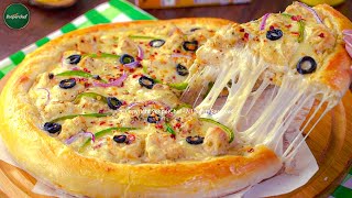 Indulge in the Creamy Goodness of Malai Boti Pizza  How to make Malai Boti Pizza [upl. by Ognimod453]