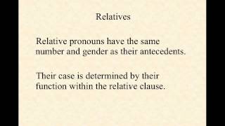 Relative Pronouns and Clauses in Latin Part One [upl. by Aiak]