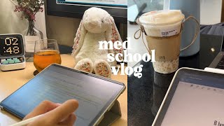 med school vlog 🦠  productive weeks in my life  mid autumn immunology interviews [upl. by Gristede372]