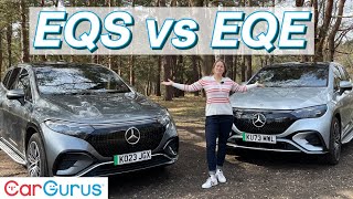 Mercedes EQS SUV vs EQE SUV Best of the Benz [upl. by Nahtonoj]