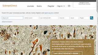 ScienceDirect Quick Tutorial Video [upl. by Levon]