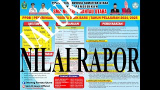 JALUR PRESTASI NILAI RAPOR  PPDB DISDIK SUMUT TP 20242025 [upl. by Materi600]