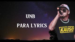 UNB Para lyrics videoLyricNirvana14 [upl. by Brownley]