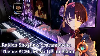 Raiden Shogun x Scaramouche Theme MASHUPGenshin Impact EPIC Piano Arrangement [upl. by Elfie]