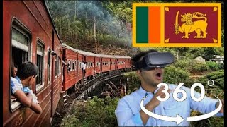 VR 360 Trains of Sri Lanka  Ella Kandy Colombo  VR Train 360 [upl. by Leirbaj]